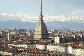 mole antonelliana torino e le alpi